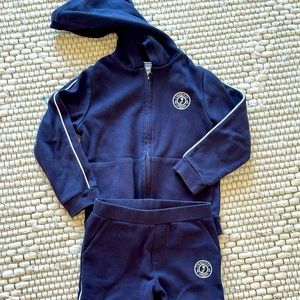 Jacadi boys sweatshirt and sweatpants size 6